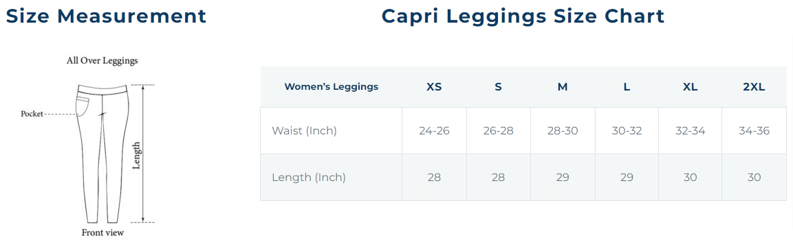 All Over Printed Capri Leggings and Dropshipping