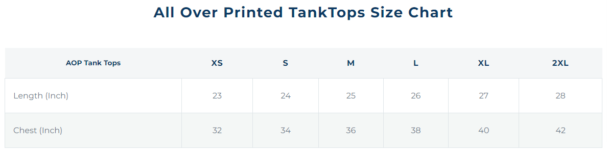 All Over Printed Tank Top with and dropshipping